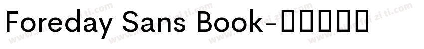 Foreday Sans Book字体转换
